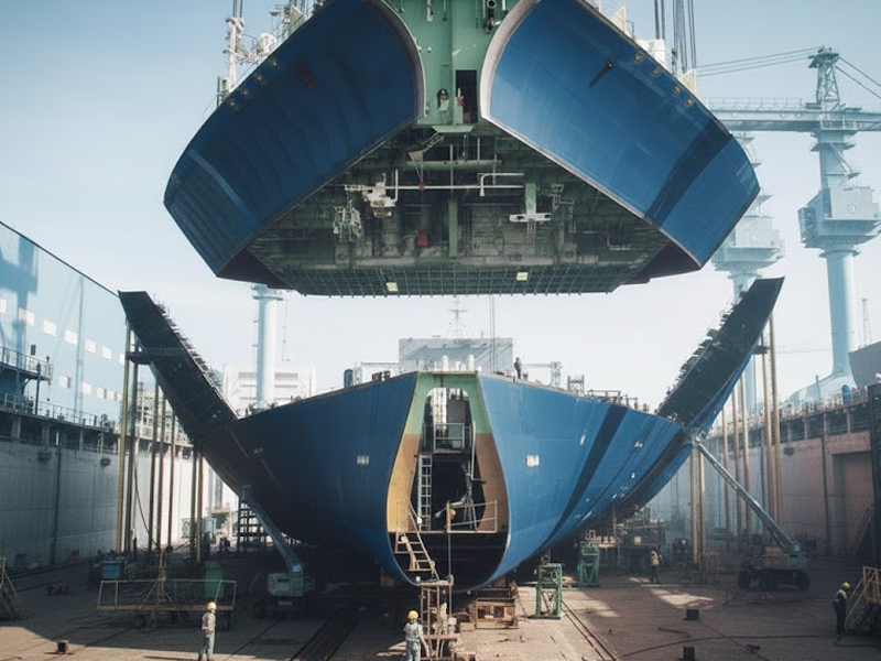 Marine hull block construction Kerala