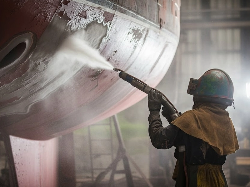 Ship painting and blasting services Kochi kerala